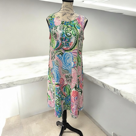 Ivy Lane Paisley Print Medium Sleeveless Dress - Picture 2 of 6